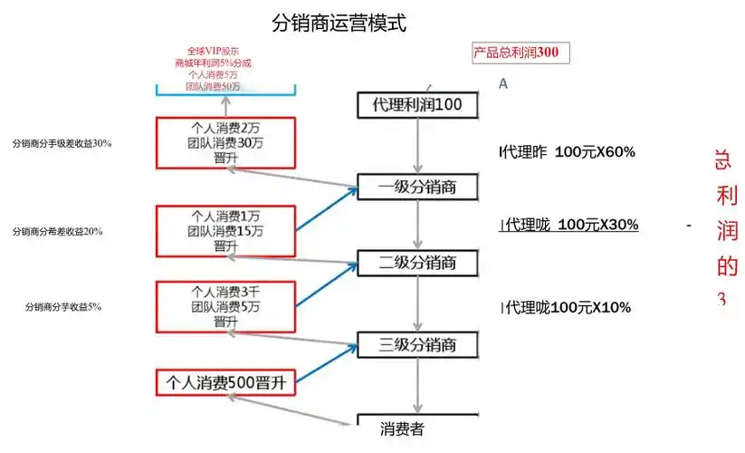 三级分销模式思维脑图