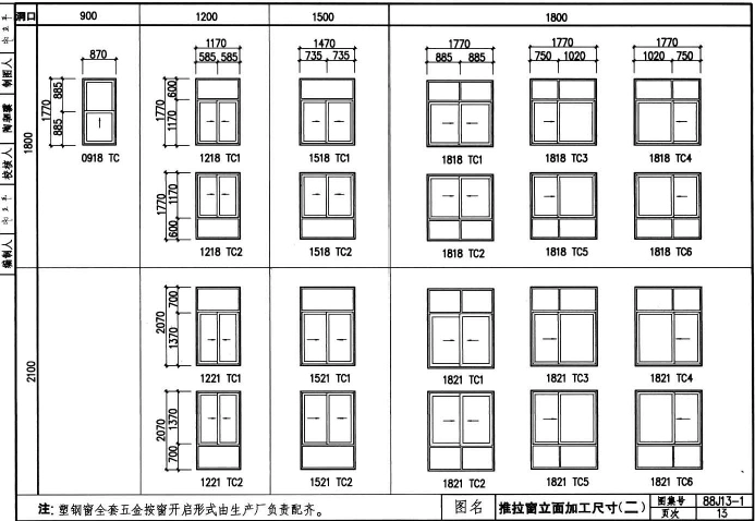 塑钢窗户计算图
