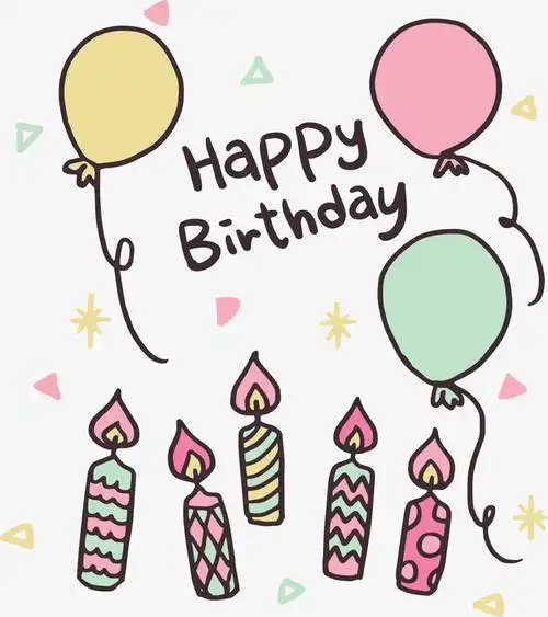 彩色卡通生日蜡烛免抠素材免费下载_觅元素51yuansu.com