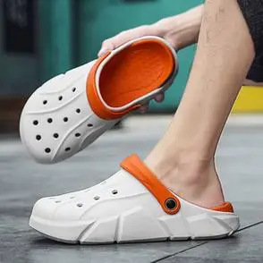 男士男夏季踩屎感外穿防滑运动沙滩休闲凉拖两用包头洞洞凉鞋拖鞋