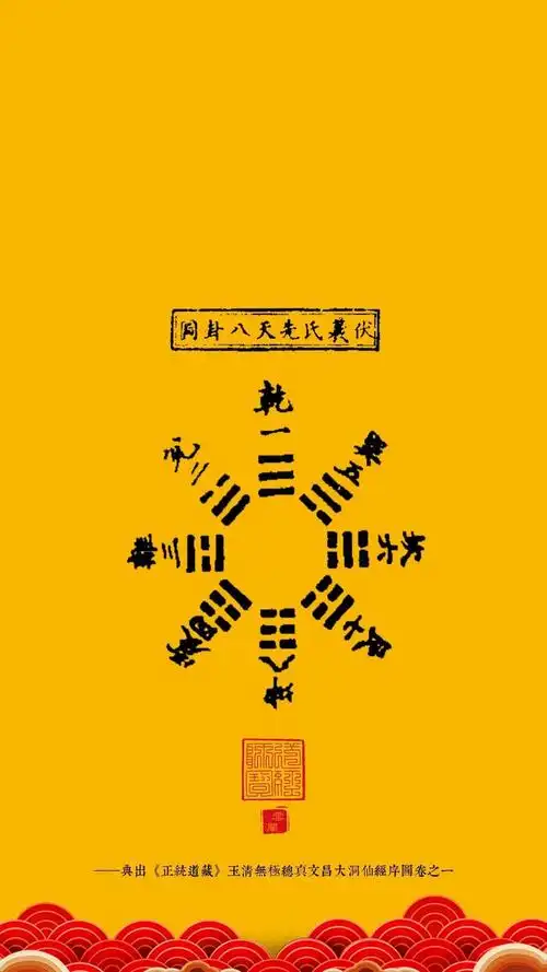 道教高清壁纸河图洛书壁纸太极八卦手机壁纸