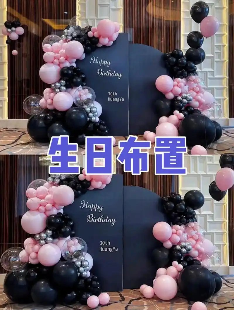 男士生日布置,气球94派对.成都5 2免费上门安装,包工包料 - 抖音