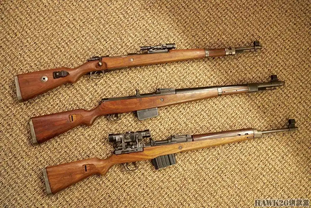 毛瑟98k侦察步枪美国华人展示珍贵收藏特写照片感受精彩细节