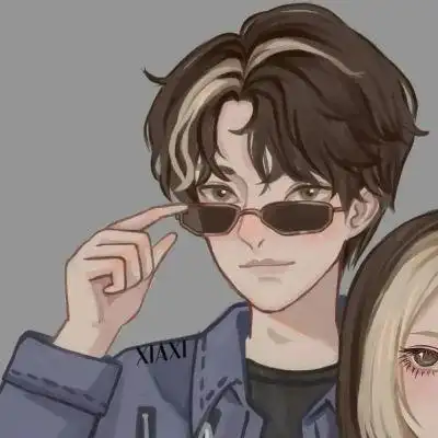 ins氛围感手绘超甜情侣头像