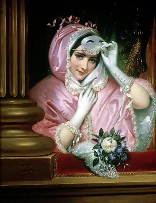 1824 年开始在沙龙展出作品,尤其以历史题材及宫廷贵族的肖像画见长