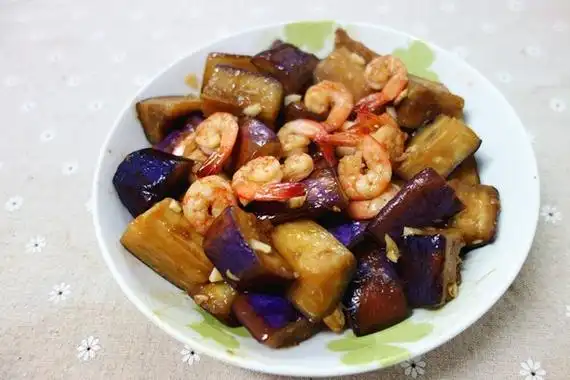 shokoc做的茄子炒虾仁