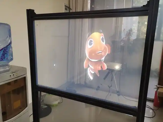 dilone全息透明橱窗玻璃幕背投橱窗广告投影全息投影全息透明投影幕