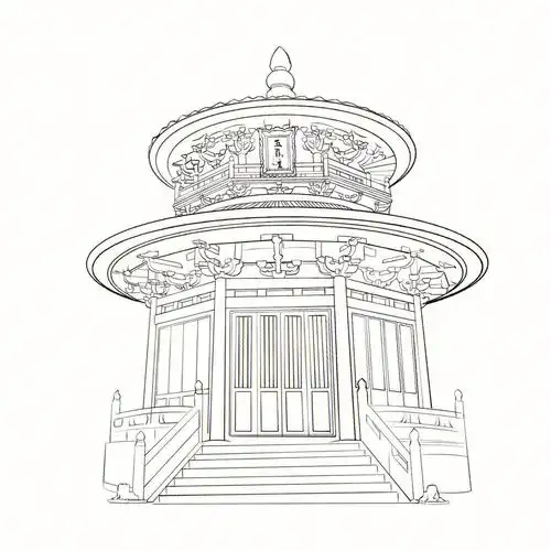 建筑手绘  #中国传统图案纹样  #中国古建筑