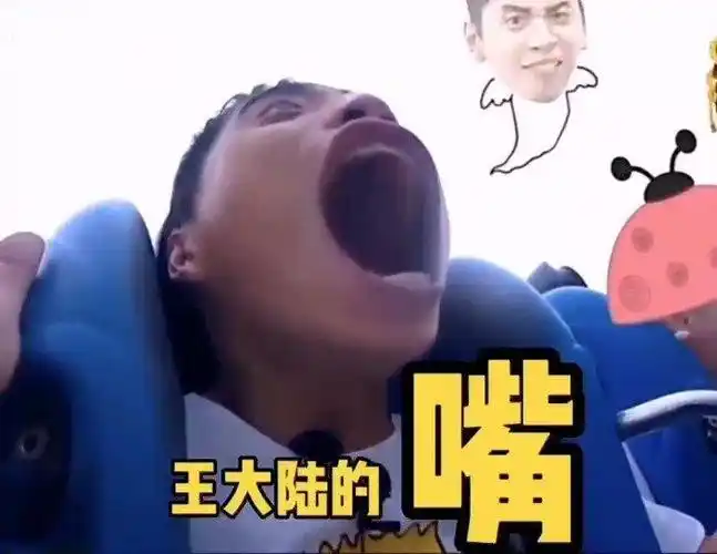 王大陆的嘴到底有多大,最近要被各路表情包笑到头凸
