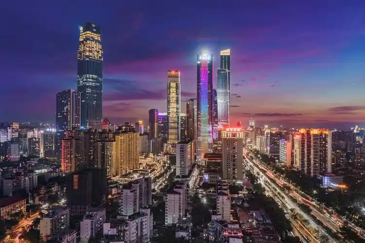 东盟商务区夜景