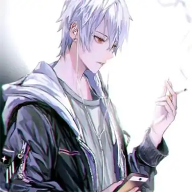 冷酷帅气叼烟男生动漫头像霸气吸烟动漫男生qq头像