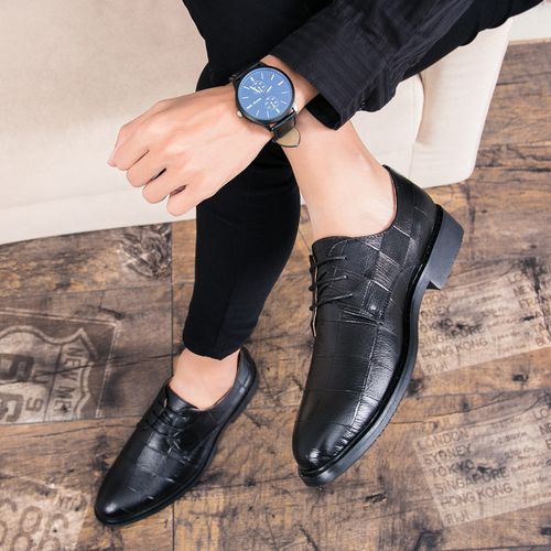 春季配西装西服皮鞋男结婚鞋新郎伴郎韩版英伦商务正装小皮鞋青年