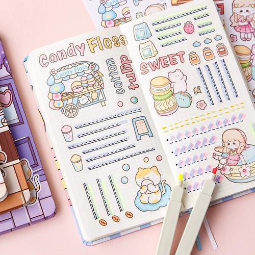 学生可爱迷你记录本芋圆酱weeks本手帐本少女心高颜值记事本