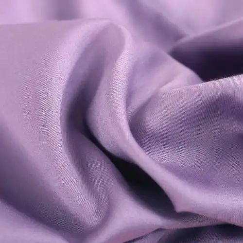 纯棉床上用品 纯色四件套 全棉贡缎被套 床上四件套 高支高密 灰紫色