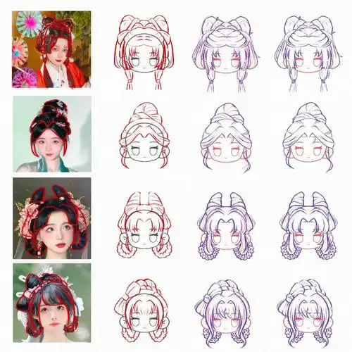 q版人物 #无敌丘丘人  #插画  #插画头像  #可爱头像  #头发画法