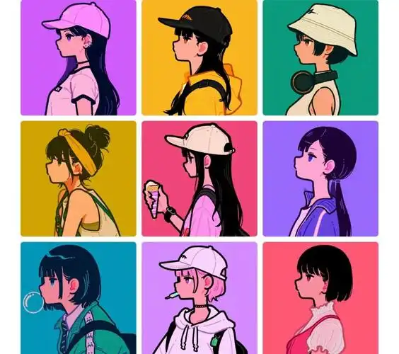 超炫的团体头像无水印