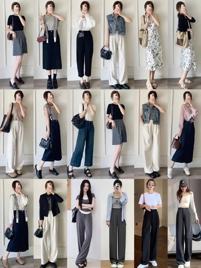 穿搭指南-女生夏季西装阔腿上班怎么搭配?