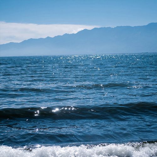 新款简约海景蓝天大海ins风背景布影楼照相馆摆拍自拍装饰写真布