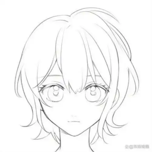 动漫人脸比例的画法,动漫人物头部入门教程