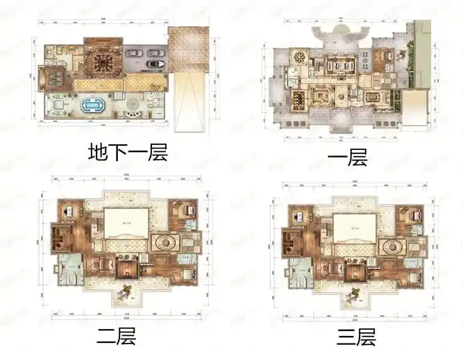 保利·天禧海涵庄园-982㎡户型(独栋别墅)户型图