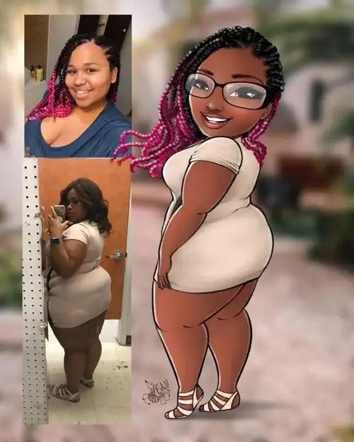 这位插画家只画200斤胖女孩,诠释圆润之美_腾讯新闻