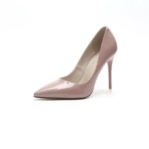 2018春季新款百搭尖头高跟鞋女细跟超高跟裸色浅口公主少女单鞋秋