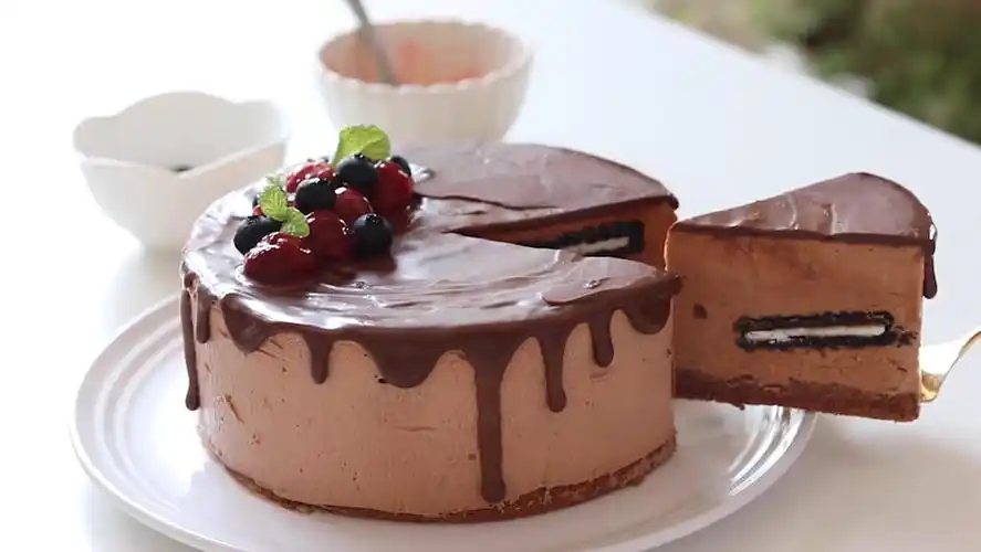 食谱丨巧克力冰淇淋蛋糕,冰凉爽口的下午茶甜点