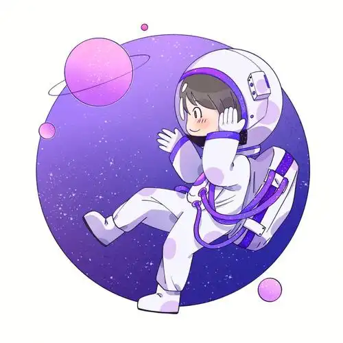 一起去太空看看叭#q版#插画#原创插画#我是原创插画师#宇航员#宇航员