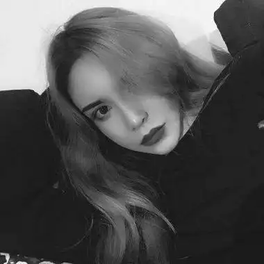 超酷黑白女生头像