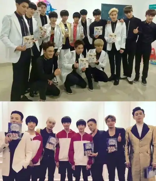 十年过去了tfboys和exo还是碰上了