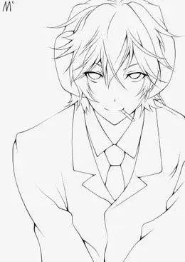 手绘美男免抠素材免费下载_觅元素51yuansu.com