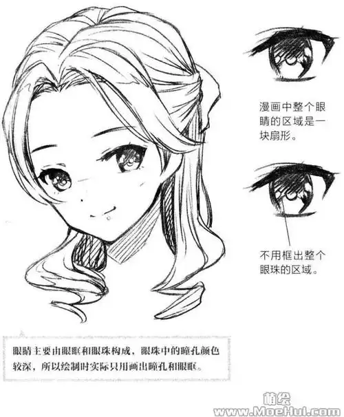 零基础漫画入门-4.在面部轮廓上画出眼睛
