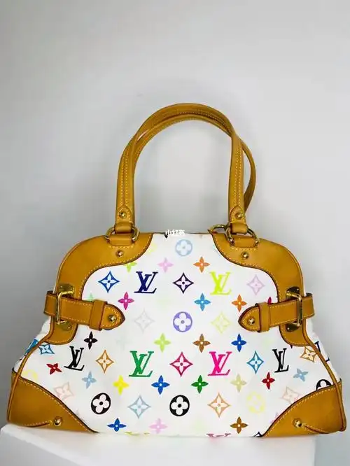 lvclaudia白三彩手提包