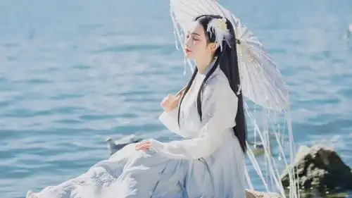 仙气飘飘的古风汉服美女唯美写真,高清壁纸图片,大陆美女-回车桌面