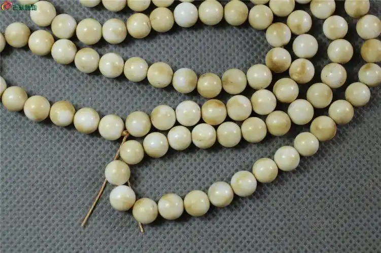 有几十年的108颗野猪牙佛珠