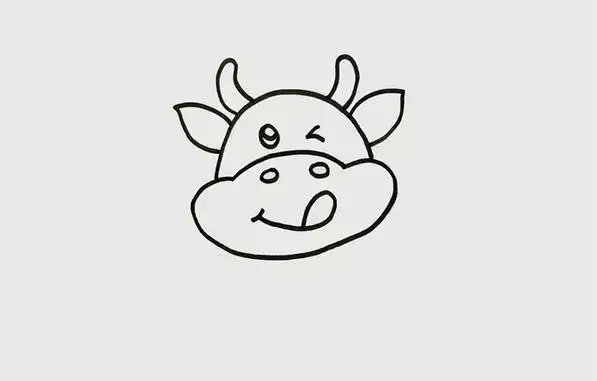 牛头的简笔画怎么画最简单的一分钟学会画简笔画牛头牛头简笔画怎么画