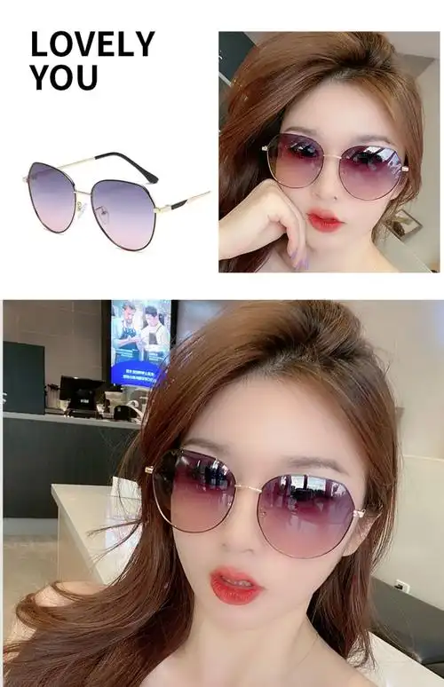2021年新款太阳镜女潮防紫外线大脸显瘦2020偏光墨镜近视度数眼镜剪标