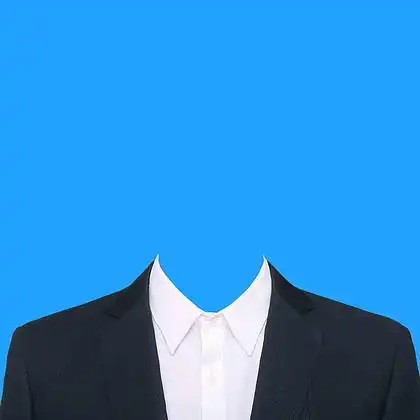 蓝底 i>西 /i> i>装 /i>证件照模板