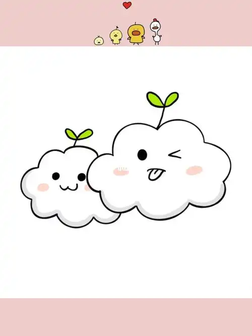 云朵简笔画