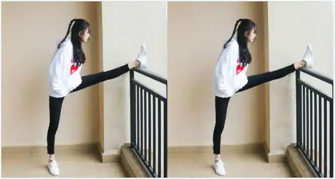 杨幂尝试90度劈叉芭蕾腿惊艳了学不来
