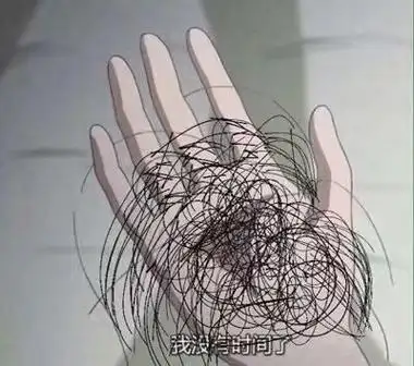 我没有时间了(一大把头发)