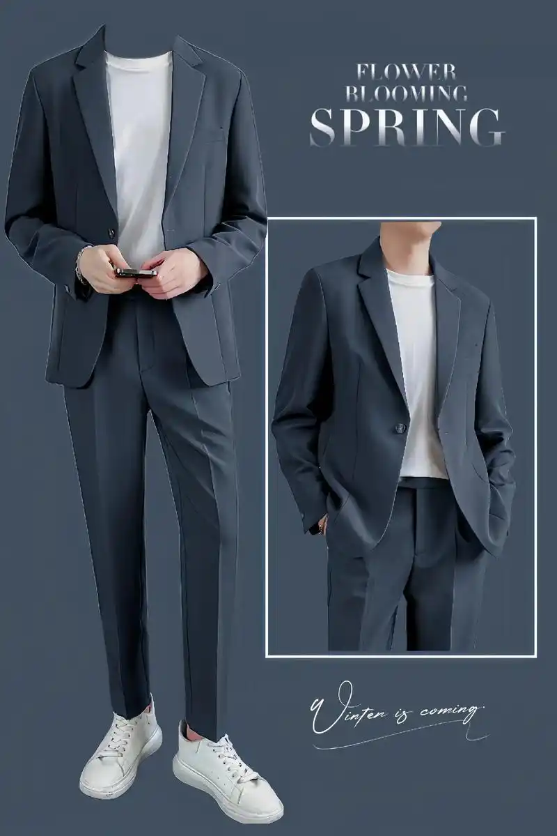 帅哥们,我的新宠来啦!休闲西服套装男韩版宽松,痞帅高级感四季 - 抖音