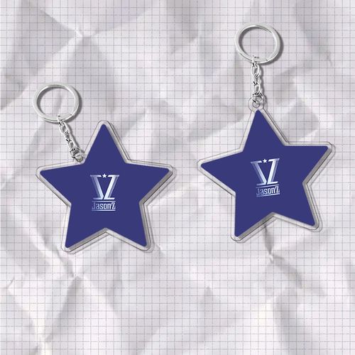 张杰星星纸钥匙扣北京鸟巢演唱会同款粉丝应援背包挂坠书包钥匙链