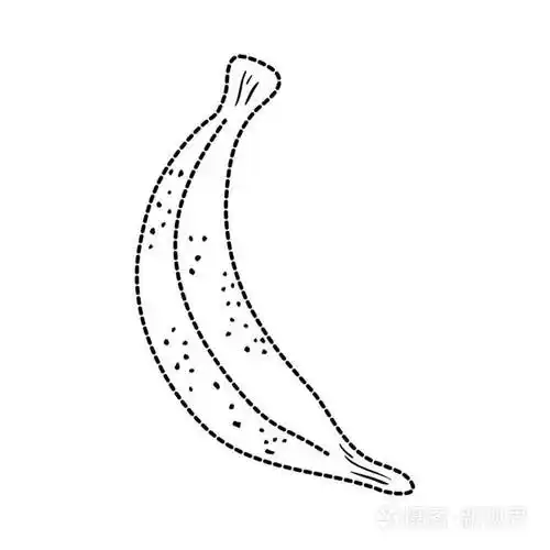 点状美味香蕉新鲜有机水果矢量图