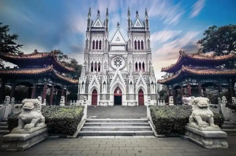 中国百年老教堂北京西什库教堂