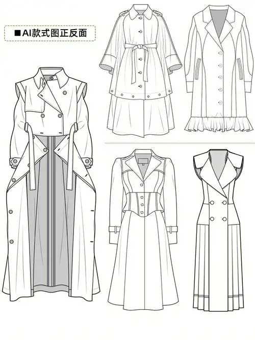 服装款式图正反面有多少宝子放入收藏夹