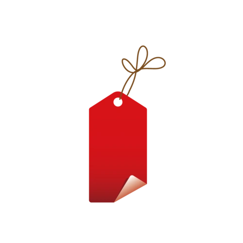 新年红色促销标签背景图片