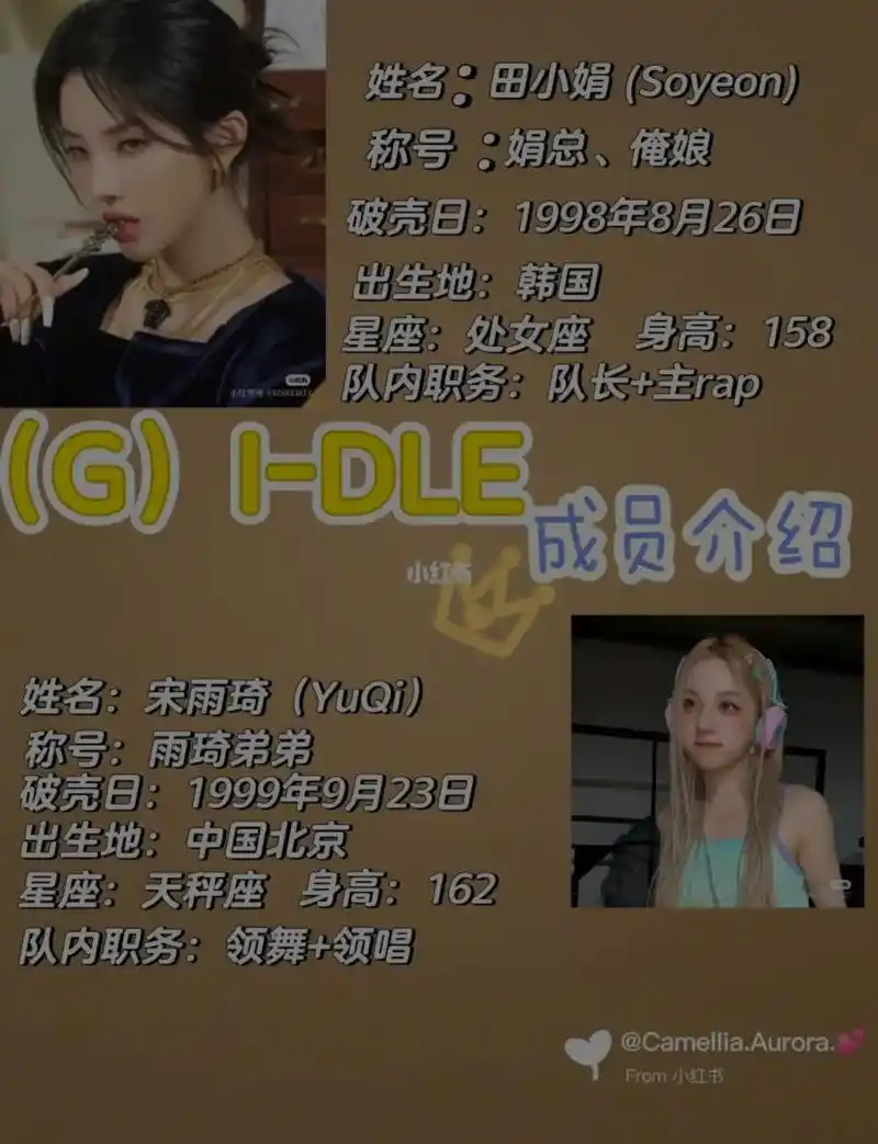 #女团 gidle(g)-dle成员介绍,团名介绍 - 抖音