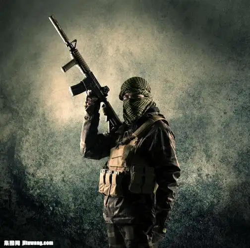 枪支和恐怖分子图片