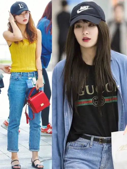 姜涩琪  街拍私服,会穿得单眼皮女孩!#明星私服  #女明星私服